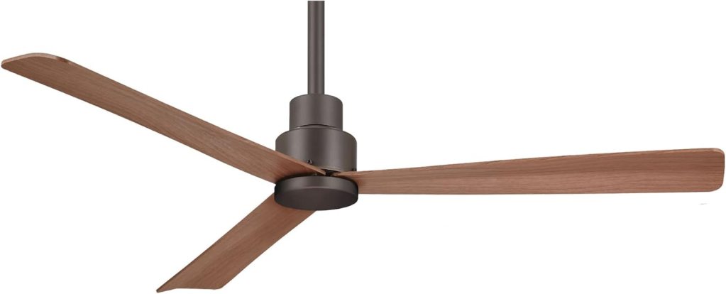MINKA-AIRE F787-CL Simple 52 Inch Outdoor 3 Blade Ceiling Fan with DC Motor in Coal Finish
