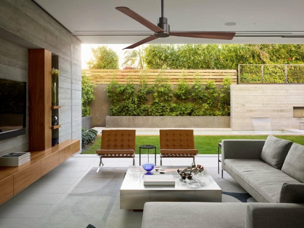 MINKA-AIRE F787-CL Simple 52 Inch Outdoor 3 Blade Ceiling Fan with DC Motor in Coal Finish