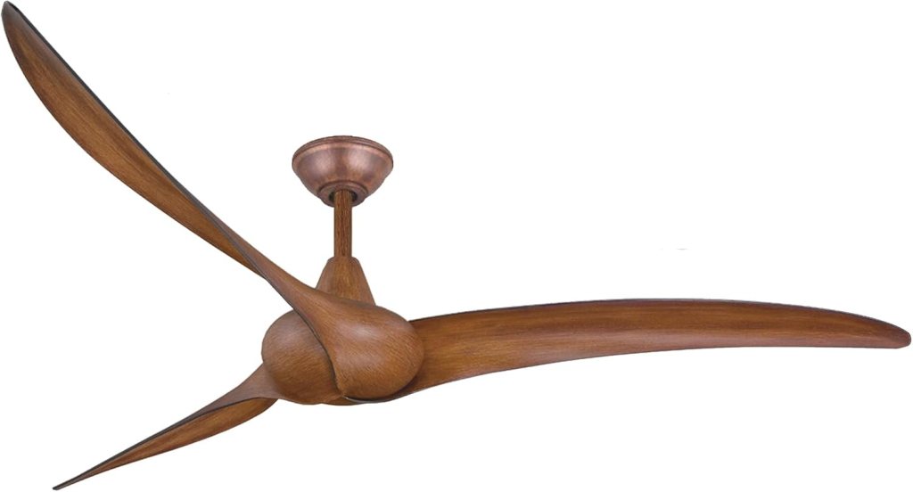 MINKA-AIRE F855-DK Wave 65 Ceiling Fan with Remote Control in Distressed Koa Finish