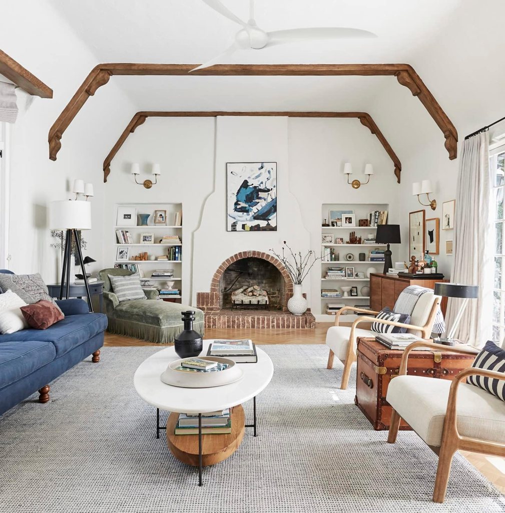 MINKA-AIRE F855-DK Wave 65 Ceiling Fan with Remote Control in Distressed Koa Finish