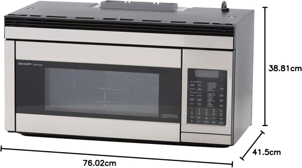 Sharp R1874T 850W Over-the-Range Convection Microwave, 1.1 Cubic Feet, Stainless Steel Sharp R1874T 850W Over-the-Range Convection Microwave, 1.1 Cubic Feet, Stainless Steel