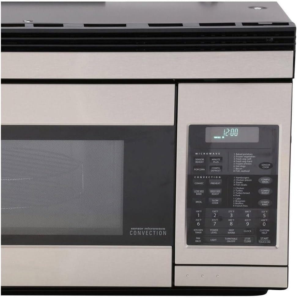 Sharp R1874T 850W Over-the-Range Convection Microwave, 1.1 Cubic Feet, Stainless Steel Sharp R1874T 850W Over-the-Range Convection Microwave, 1.1 Cubic Feet, Stainless Steel