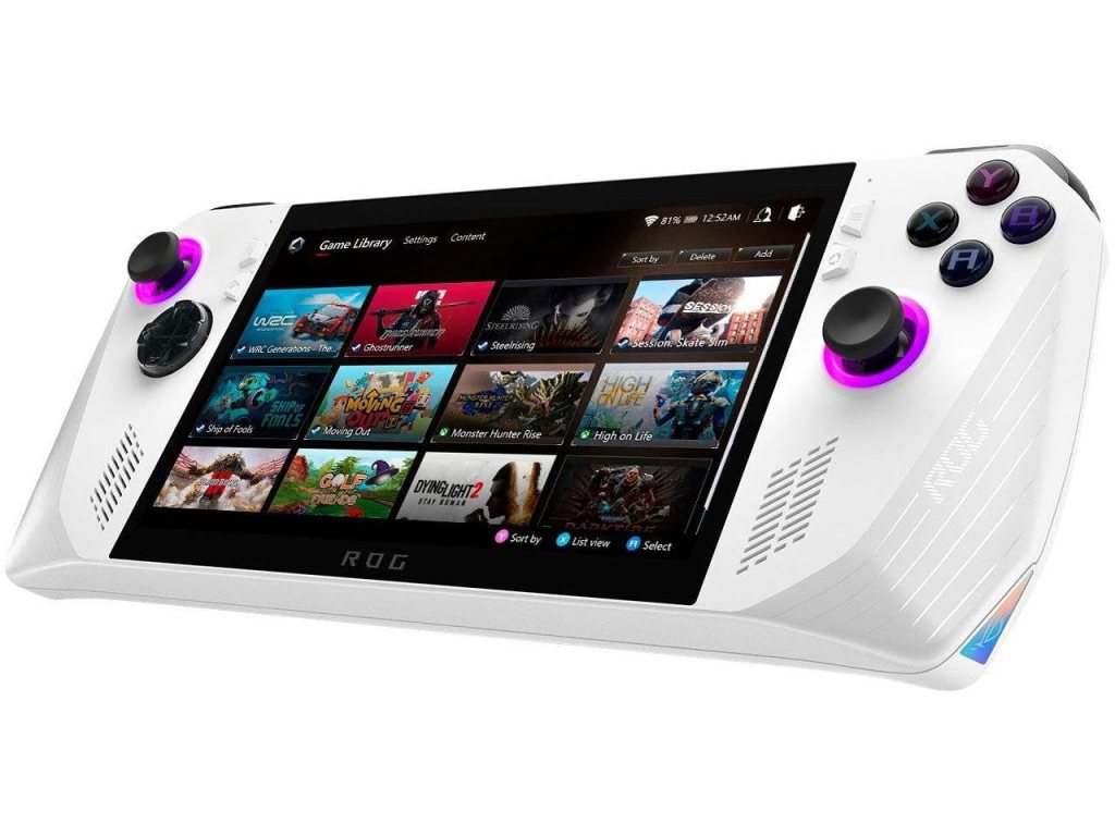 ASUS - ROG Ally Gaming Handheld Console - Z1 Processor, 512GB, 1080p 120Hz Display,White (Renewed)