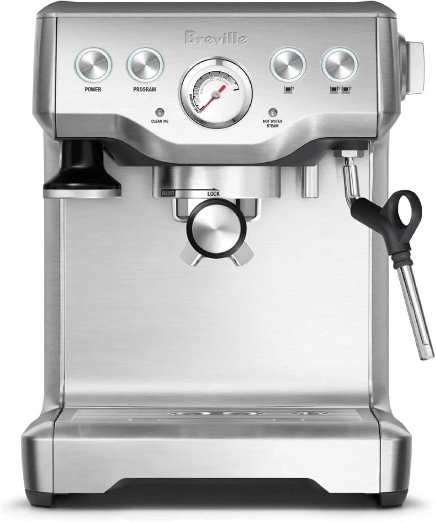 Breville Infuser Espresso Machine BES840XL, 10.25 x 12.5 x 13.25 Inches, Black Sesame