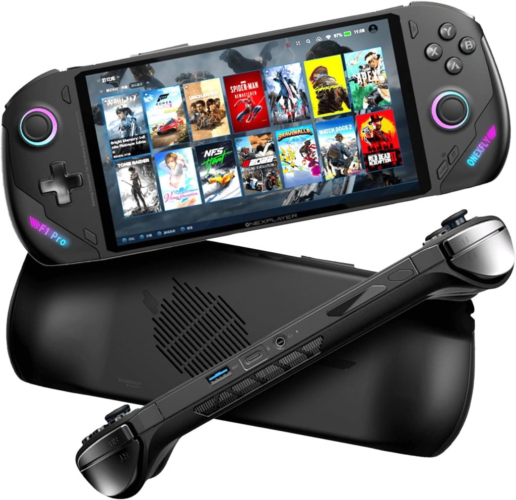 ONEXFLY F1 Pro Gaming Handheld PC | AMD Ryzen AI 9 370 | 64GB LPDDR5x RAM | 4TB PCIe 4.0 SSD | 7 144Hz OLED Display | Windows 11 | Portable Gaming Console ONEXFLY F1 Pro Gaming Handheld PC | AMD Ryzen AI 9 370 | 64GB LPDDR5x RAM | 4TB PCIe 4.0 SSD | 7 144Hz OLED Display | Windows 11 | Portable Gaming Console