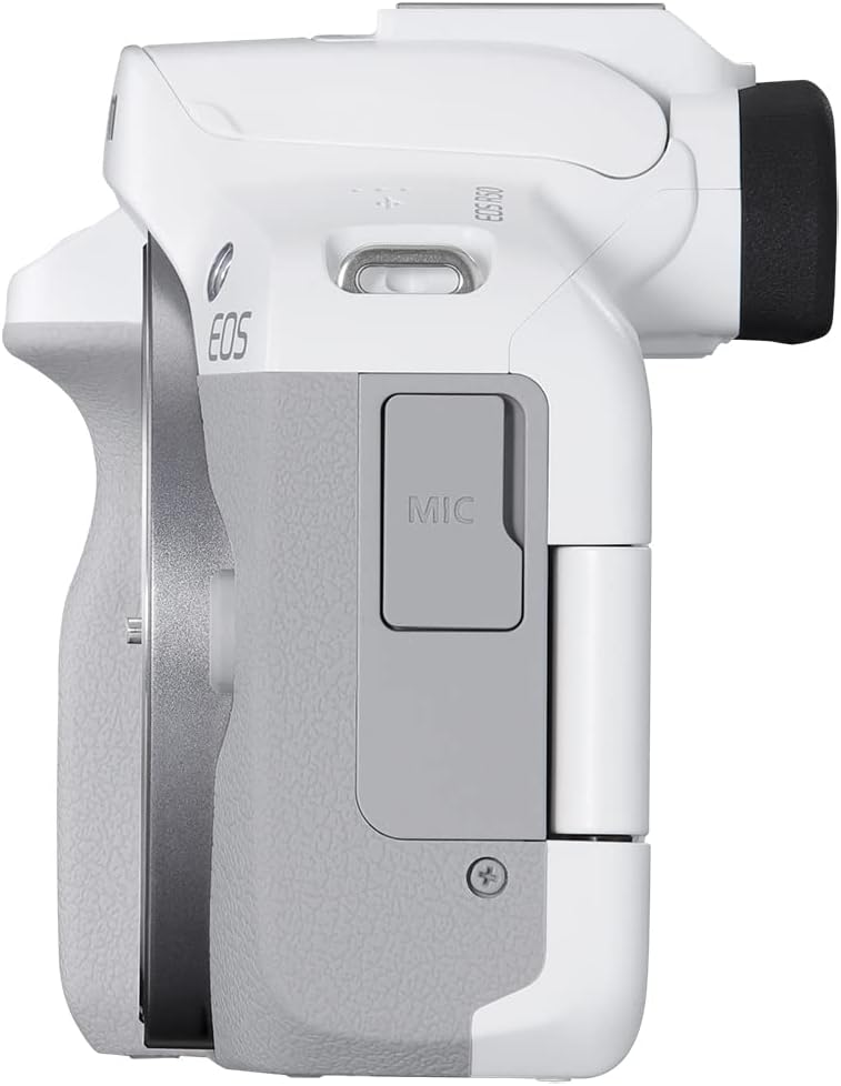 Canon EOS R50 Mirrorless Camera RF-S18-45mm F4.5-6.3 is STM Lens Kit, 24.2 Megapixel CMOS (APS-C) Sensor, 4K Video, Hybrid Camera, Photo and Video, Vlogging, Content Creator, RF Mount, White