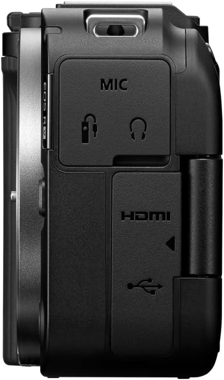 Canon EOS R50 V Mirrorless Camera with RF-S14-30mm F4-6.3 is STM PZ Lens, APS-C Sensor, 24.2 Megapixels, Ultra-Wide Zoom, Fast Autofocus, Vlogging and Live Streaming Kit for Content Creators, Black