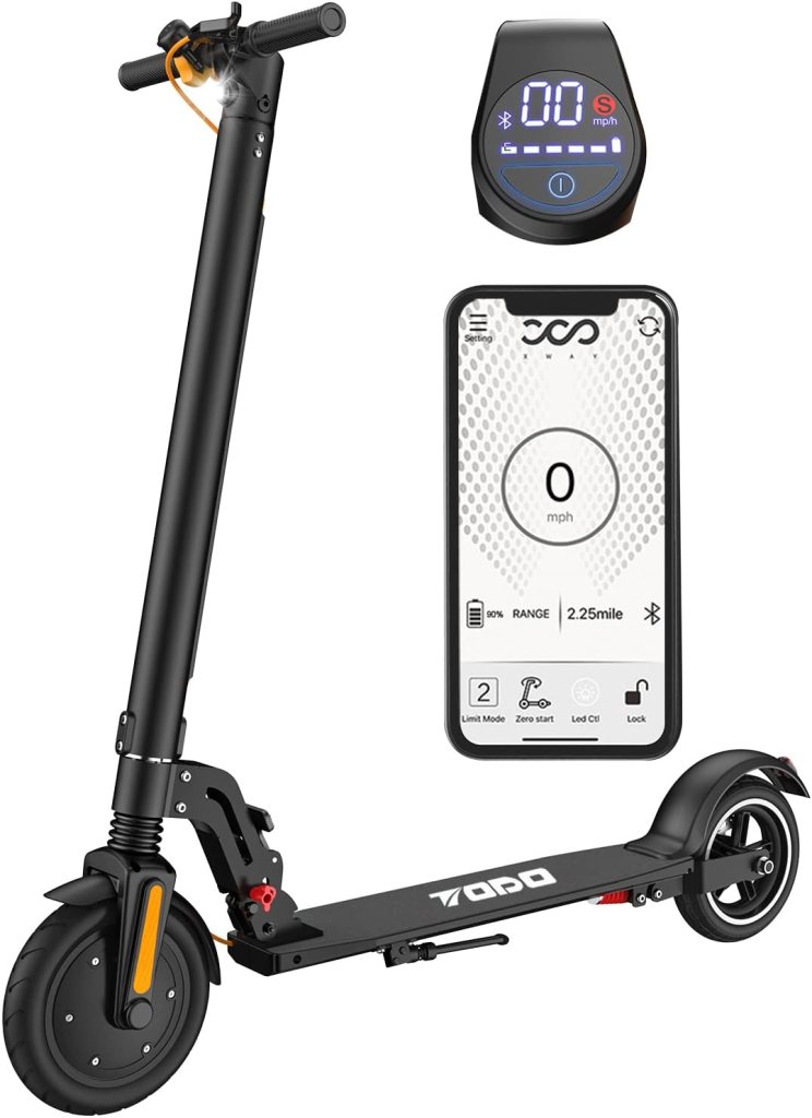 Electric Scooter,TODO Foldable Electric Scooter for Adults, Max 15MPH,8.5 Solid Tires,Range12-19Mile 400W(Peak) Powerful E-Scooter with Dual Brakes, Smart APPDual Brake System (Black) Electric Scooter,TODO Foldable Electric Scooter for Adults, Max 15MPH,8.5 Solid Tires,Range12-19Mile 400W(Peak) Powerful E-Scooter with Dual Brakes, Smart APPDual Brake System (Black)