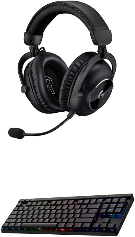 Logitech G PRO X 2 Lightspeed Wireless Gaming Headset: Wireless Gaming Headphones with Mic, 50mm Graphene Drivers, 2.02.0—7.1 Surround, Bluetooth/USB/3.5mm Aux, for PS4/PS5/PC/Nintendo Switch - Black