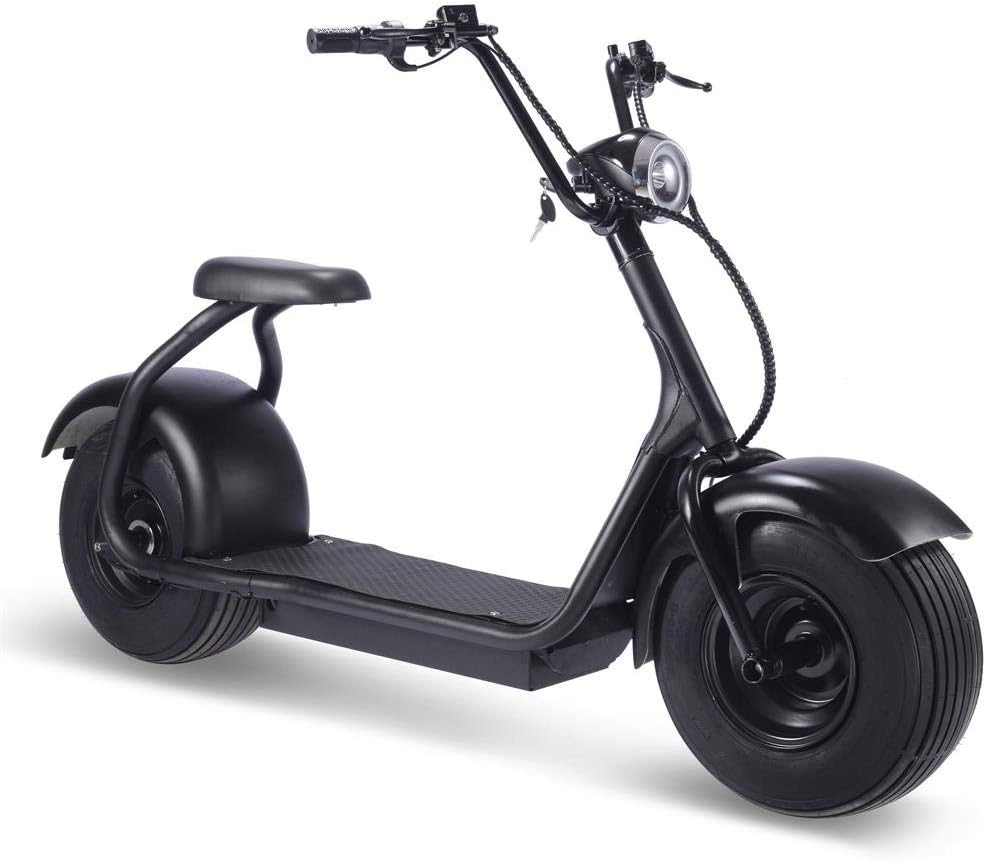 MotoTec Fat Tire 60V 18Ah 2000W Lithium Electric Scooter Black