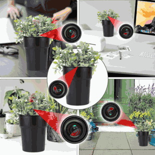 WiFi Hidden Camera w/ Audio Plant/Flower Pot Spy/Nanny Cam Review