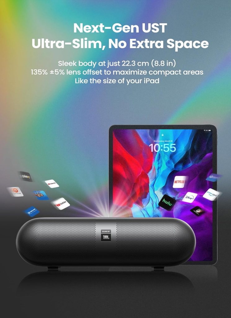 Yaber K300s Ultra Short Throw Projector, 4K Support Triple Laser Projector, 100 Image at 9, Dolby Vision, 150% NTSC, Google TV, 30W JBL Speaker, for Home Theater Gaming Yaber K300s Ultra Short Throw Projector, 4K Support Triple Laser Projector, 100 Image at 9, Dolby Vision, 150% NTSC, Google TV, 30W JBL Speaker, for Home Theater Gaming