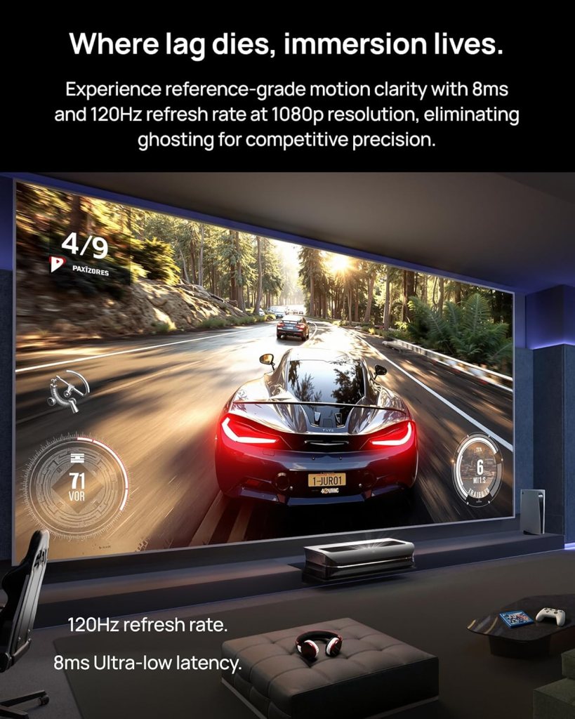 AWOL VISION LTV-3000 Pro 4K 3D Ultra Short Throw Triple Laser Projector, Dolby Vision Atmos, HDR10+, 150 UST Laser TV Home Theater Projector AWOL VISION LTV-3000 Pro 4K 3D Ultra Short Throw Triple Laser Projector, Dolby Vision Atmos, HDR10+, 150 UST Laser TV Home Theater Projector