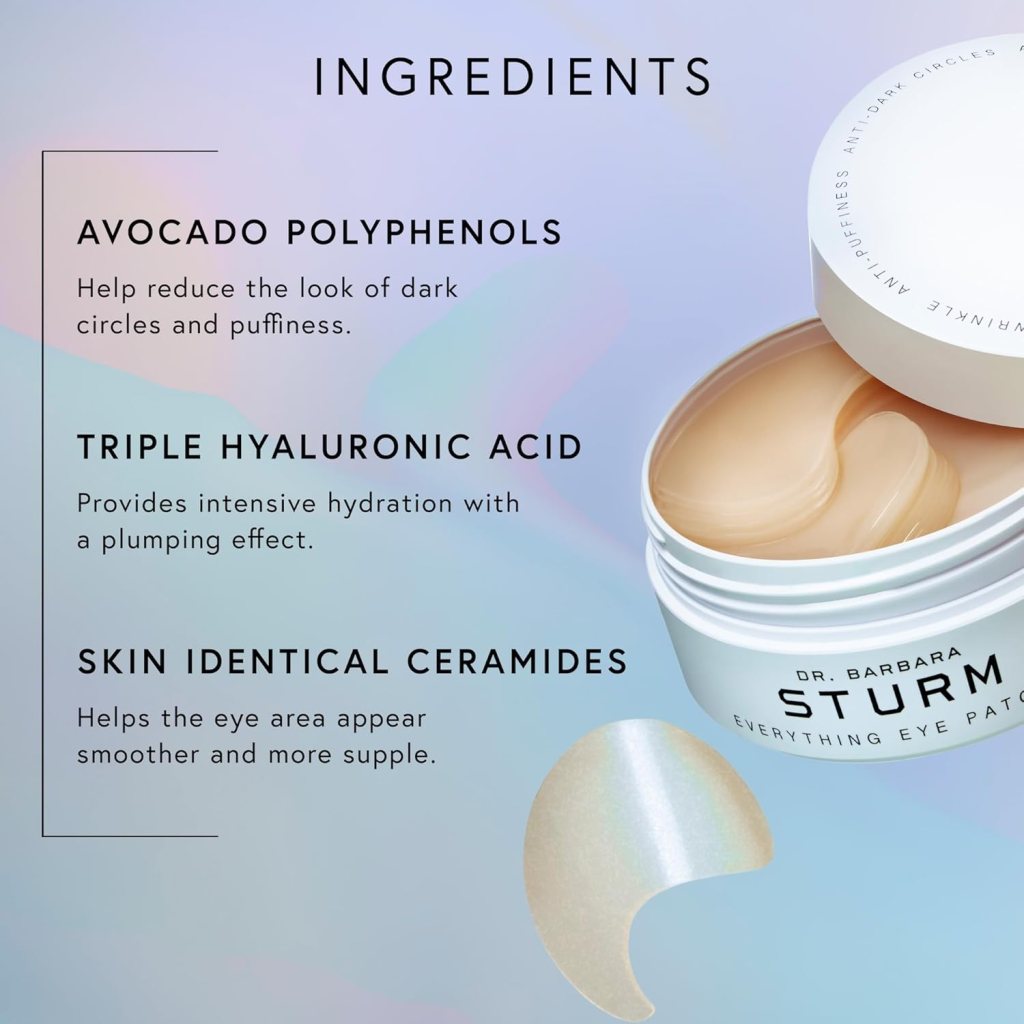 Everything Eye Patches 60 Count, Hydrating Under Eye Patches for Puffy Eyes and Dark Circles, Luxury Skincare By Dr. Barbara Sturm : Amazon Luxury