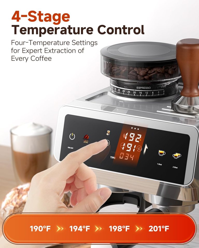 AMZCHEF Espresso Machine with Grinder review