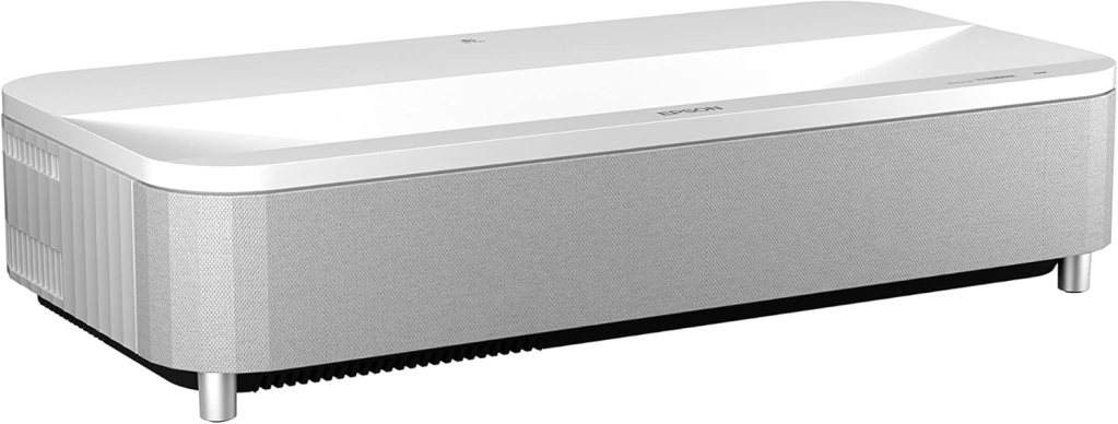 Epson EpiqVision Ultra LS800 Short Throw 3-Chip 3LCD Smart Streaming Laser Projector 4,000 Lumens, 4K PRO-UHD, HDR, 150, Android TV, 2.1ch Yamaha Built-in Speakers - White