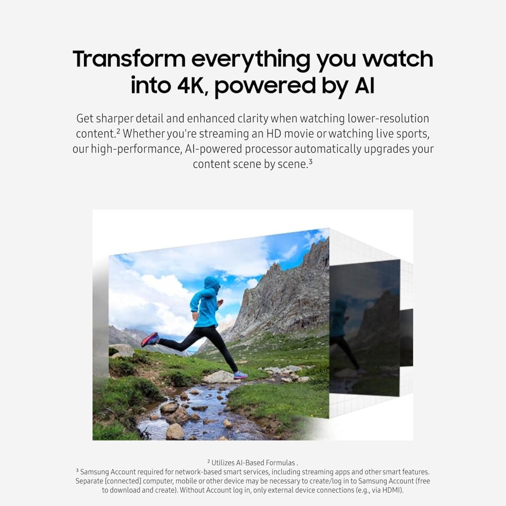 Samsung 120-Inch Class LPU7D Series The Premiere Ultra Short Throw 4K AI Smart TV Laser Projector for Home Theater w/ Gaming Hub, Vision Boost, Powerful Sound, Alexa Built-In, SP-LPU7DSA, 2024