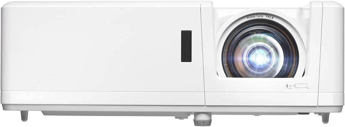 Optoma GT1090HDRx Short Throw Laser Home Theater Projector | 4K HDR Input | Reliable Lamp-Free Operation 30,000 hours | Bright 4,200 Lumens for Day and Night Viewing optoma-gt1090hdrx-short-throw-laser-home-theater-projector-4k-hdr-input-reliable-lamp-free-operation-30000-hours-bright-