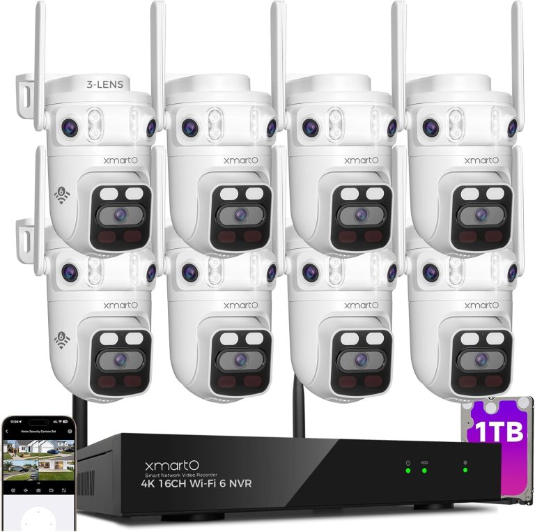 XmartO 16CH 8Pcs 6MP Tri-Lens PTZ Security Camera System Review