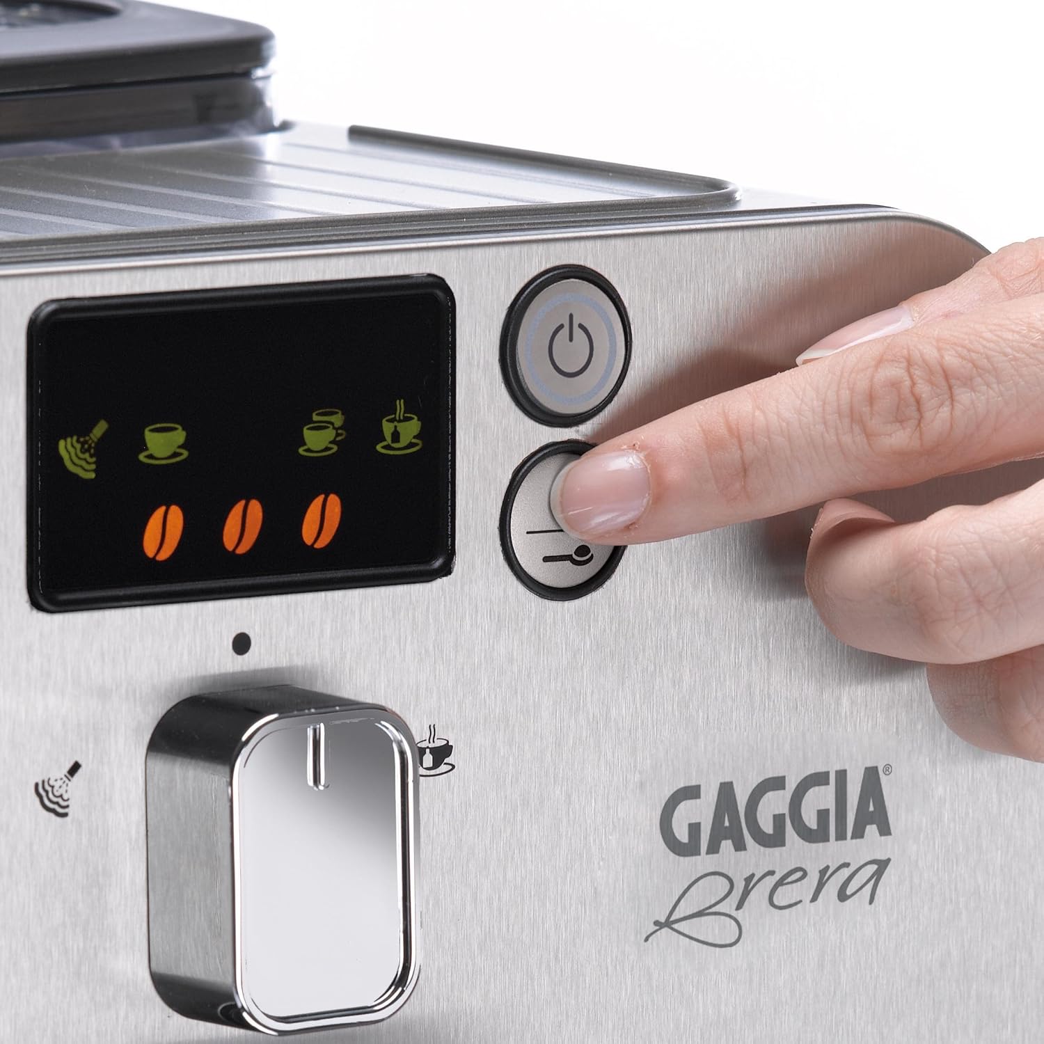 Gaggia Brera Super-Automatic Espresso Machine, Small, Black, 40 fl oz gaggia-brera-super-automatic-espresso-machine-small-black-40-fl-oz